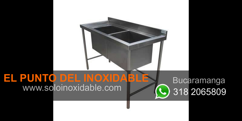 imagen de lavaplatos de acero inoxidable doble poceta Arauca