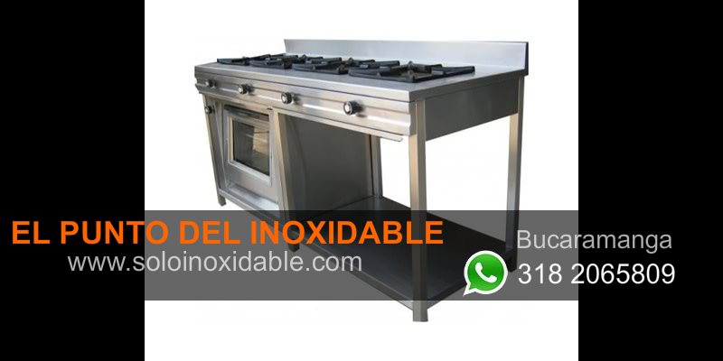 imagen de cocina industrial en acero inoxidable Arauca