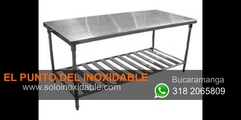 imagen de mesa para trabajo de acero inoxidable con escurridero Barrancabermeja