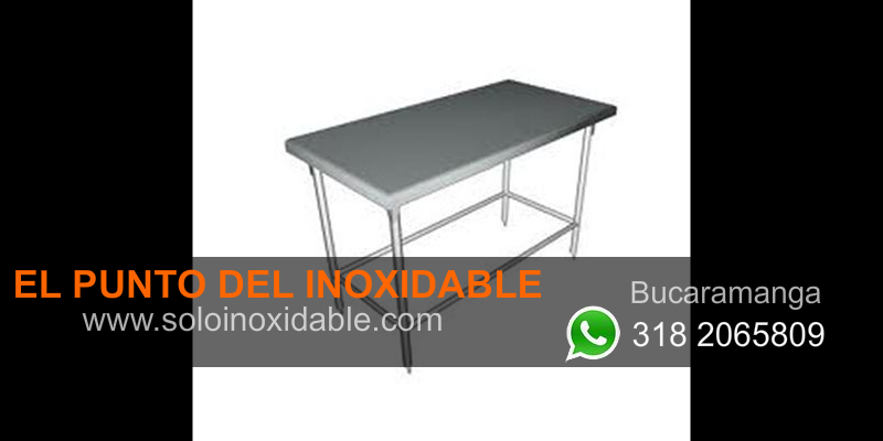 imagen de mesa de acero inoxidable sin entrepaño Barrancabermeja