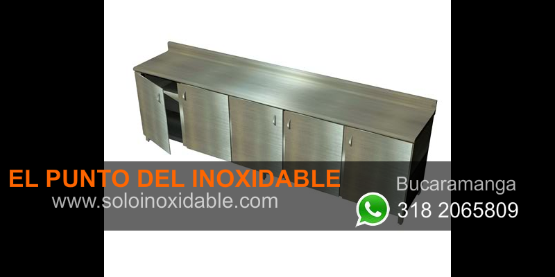 imagen de mesa de acero inoxidable tipo gabinete Barrancabermeja