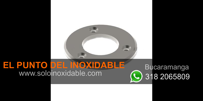 imagen de bases para parales inoxidable yopal