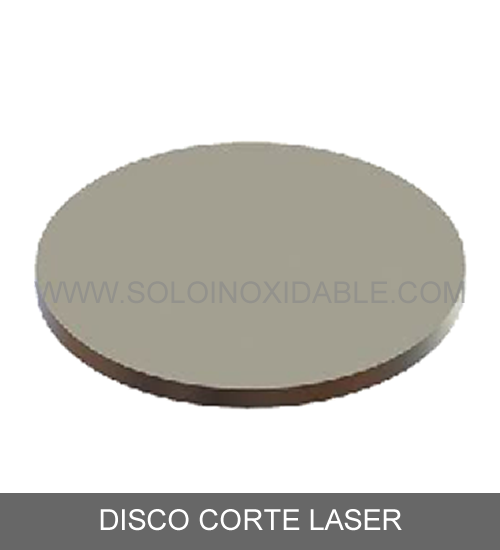 disco corte laser de acero inoxidable