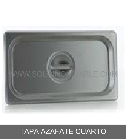 tapa para azafate cuarto de acero inoxidable