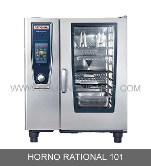 horno rational 101 de acero inoxidable