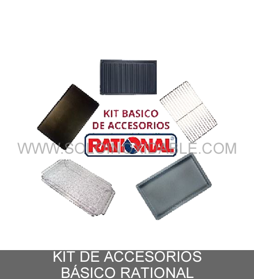 kit de accesorios basicos rational de acero inoxidable