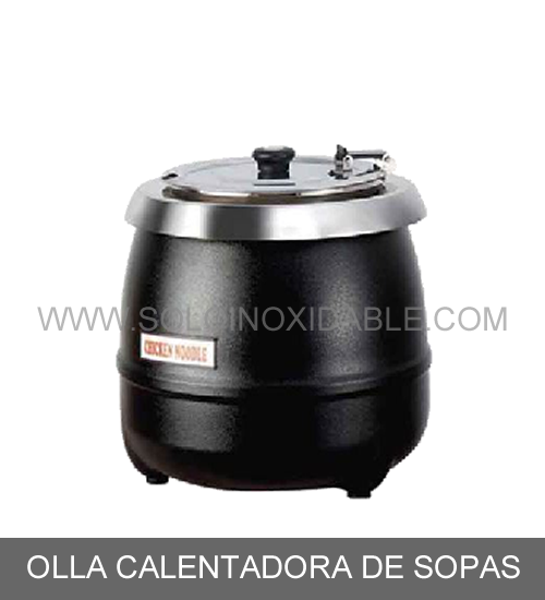 olla calentadora de sopas de acero inoxidable