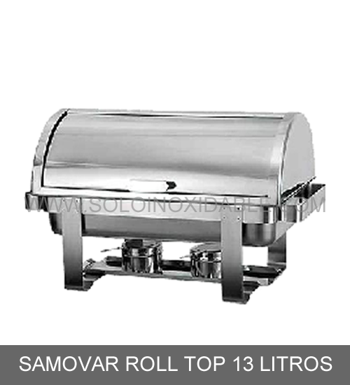 samovar roll top de 13 litros de acero inoxidable