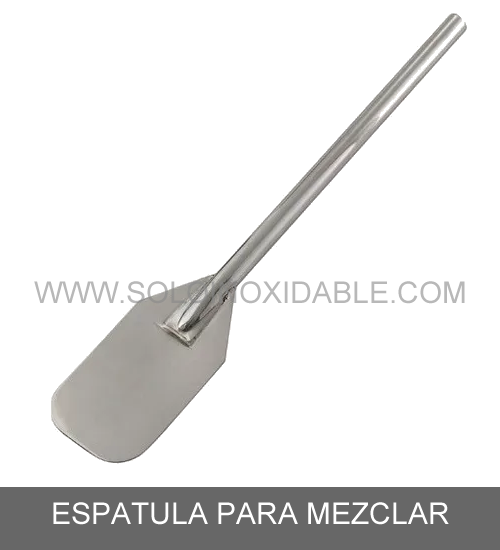 espatula para mezclar de acero inoxidable