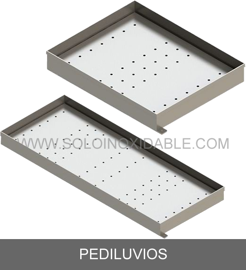 pediluvios de acero inoxidable