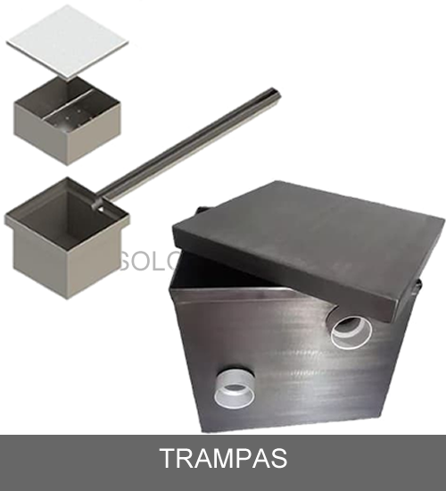 trampas de acero inoxidable