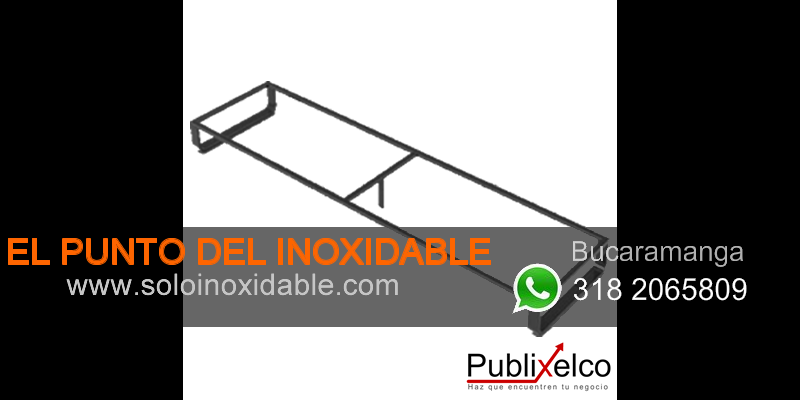 base para mueble en acero inoxidable bucaramanga