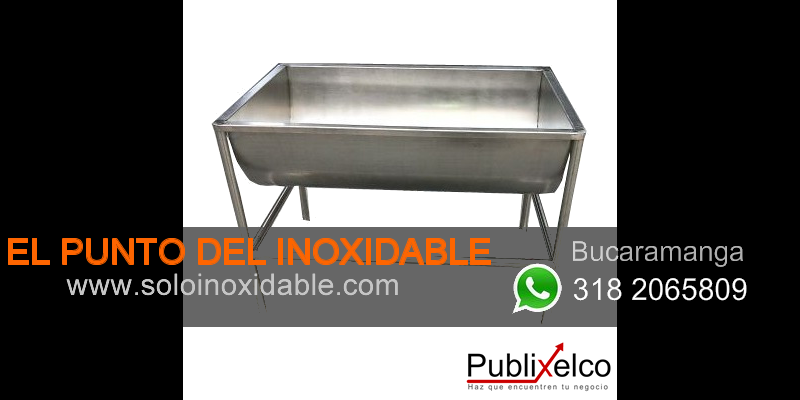 imagen de batea para alimentos de acero inoxidable